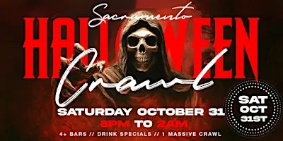 Sacramento Halloween Bar Crawl — Halloween Saturday on Sat, Oct 31st