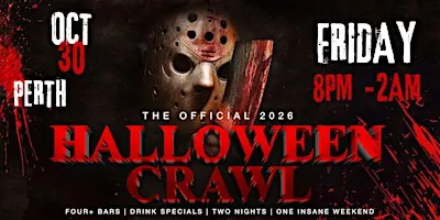 Perth Halloween Bar Crawl — Halloween Friday, Fri, Oct 30