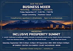Inclusive Prosperity Summit & Business Mixer (multiple sessions)