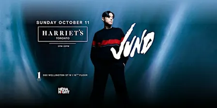 JUNO Toronto Debut — Thanksgiving Weekend Rooftop Day Party at Harriet’s