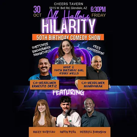 All Hallows Hilarity 50th Birthday Comedy Show
