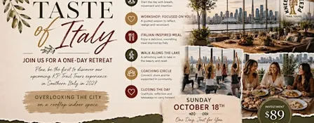 A Taste of Italy - A One Day Wellness Experience