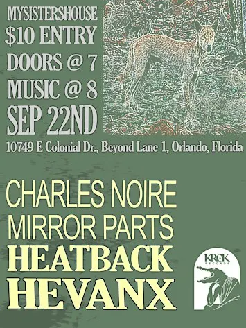 CHARLES NOIRE, MIRROR PARTS, HEATBACK, HEVANX