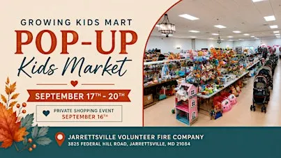 Pop-Up Kids Consignment Sale - Jarrettsville Fall 2026