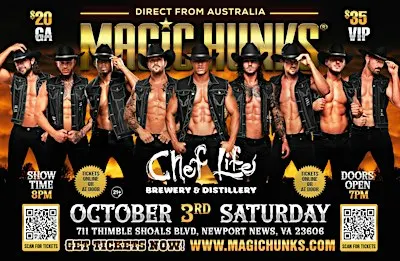 MAGIC HUNKS® AUSTRALIA TAKEOVER NEWPORT NEWS, VA!!