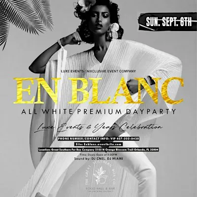 EN BLANC: ALL WHITE WEEKEND DAYPARTTY