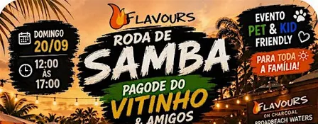 1ª Flavours Roda de Samba  – Pagode do Vitinho & Amigos + DJ FABZ