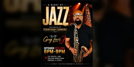 Corinthian Commons presents A Night of Jazz with Greg Lewis, Jr