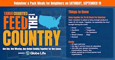 Feed The Country Irving: A Nationwide Day of Volunteering to Pack Meals