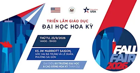 Triển lãm Giáo dục Hoa Kỳ EducationUSA 2026 tại TP.HCM