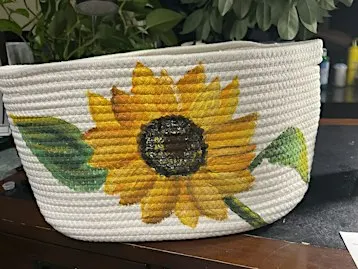 Sunflower basket