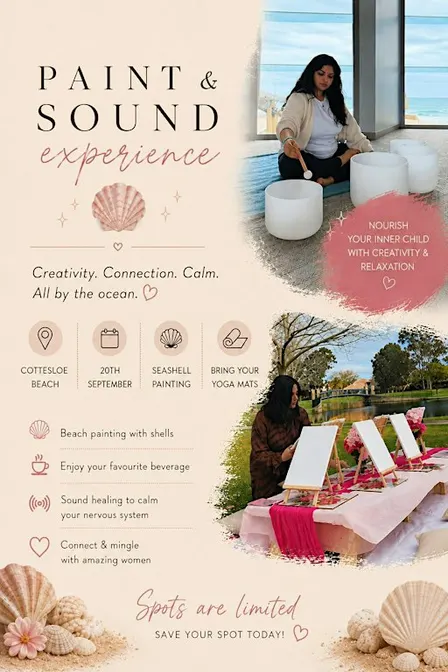 Paint & Sound Experience by the Beach