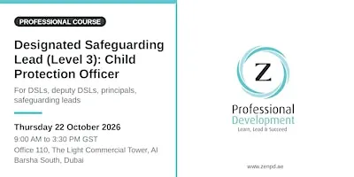 Designated Safeguarding Lead (Level 3): Child Protection Officer