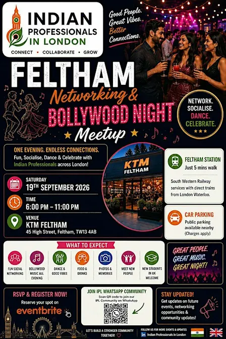 IPL - Feltham Networking & Bollywood Night