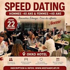 Speed dating hommes - 40 ans et femmes +40 ans