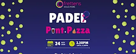 Padel, Pint & Pizza - November