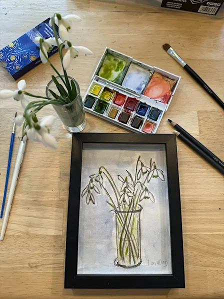 Paint the seasons | January | Snowdrops and new beginnings