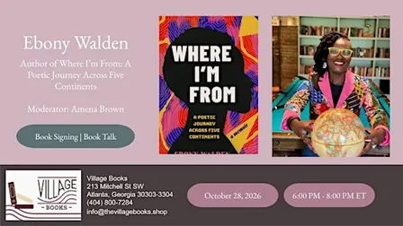 Book Signing and Author Talk with Ebony Walden