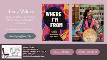 Book Signing and Author Talk with Ebony Walden