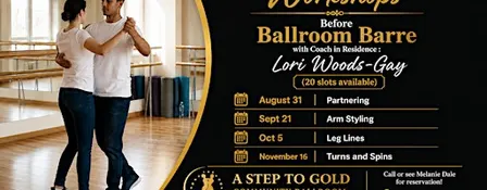 Workshops Before Ballroom Barre with Coach Lori Woods-Gay