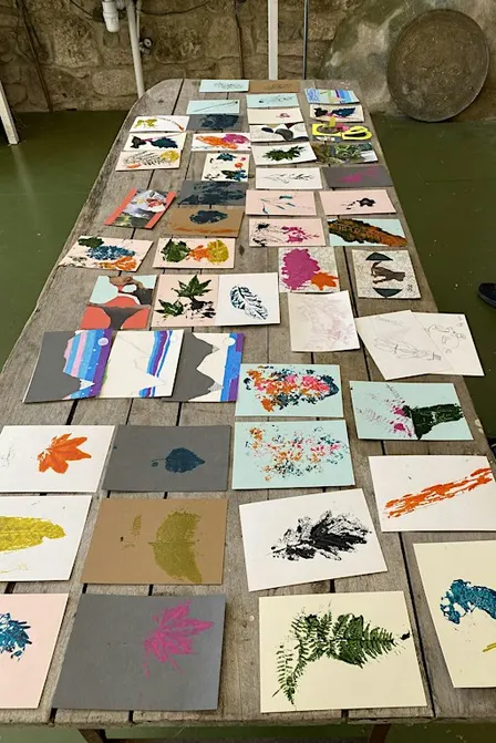 Nocturnal forests and pine martens: a family lino print workshop 1