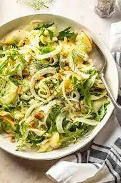 Dec. 5th 4 pm Pappardelle Pasta with Salmon and a Fennel and Apple Salad