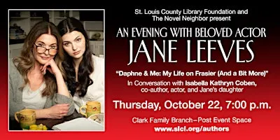 Author Event - Jane Leeves, "Daphne & Me"