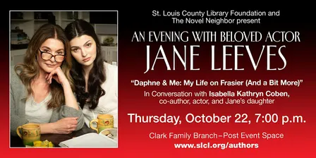 Author Event - Jane Leeves, "Daphne & Me"