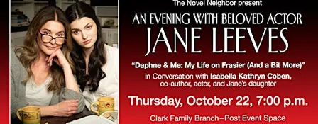 Author Event - Jane Leeves, "Daphne & Me"