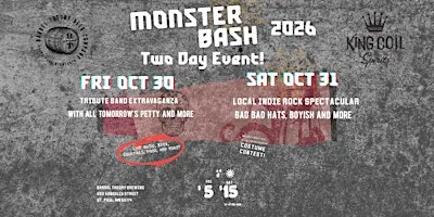 Monster Bash Halloween Muisc Festival 2026!