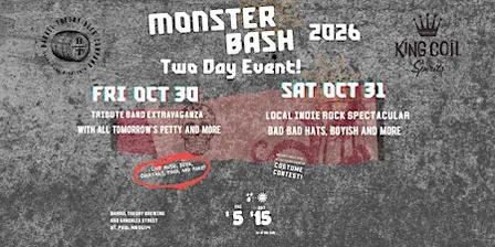 Monster Bash Halloween Muisc Festival 2026!