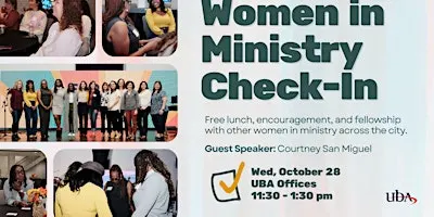 October Women in Ministry Check-in