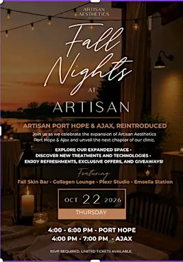 Fall Nights at Artisan Port Hope
