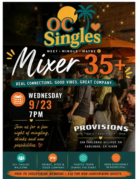 OC Singles Mixer 35+