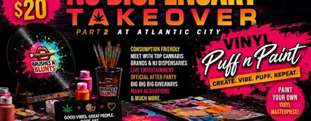 Brushes N’ Blunts Vinyl Paint Party