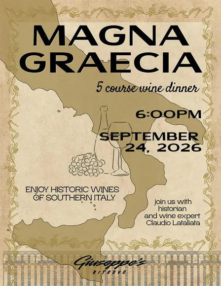 Magna Graecia: 5 Course Southern Italian Wine dinner