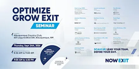 Optimize Grow Exit Business Seminar 2026