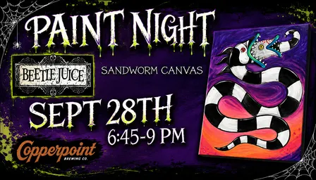 Beetlejuice Paint Night