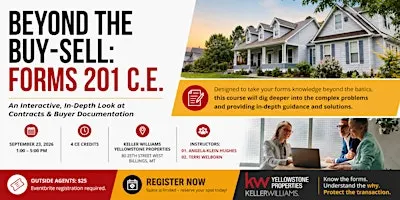 Beyond the Buy-Sell: Forms 201