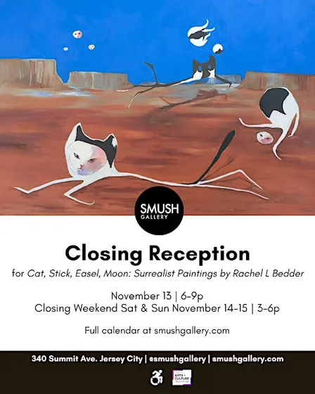 Closing Reception - Cat, Stick, Easel, Moon: Paintings by Rachel L Bedder