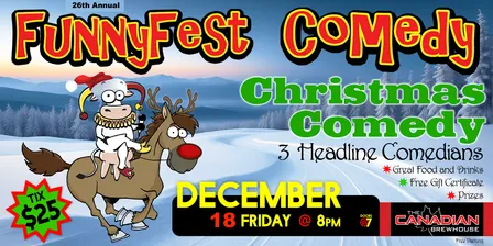 CHRISTMAS COMEDY Party SHOW - Friday, December 18 @ 8 PM - Calgary / YYC
