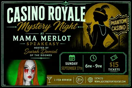 Casino Royale Murder Mystey Night at the Speakeay