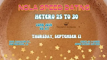 9/17 - NOLA Speed Dating @ Trumpet & Drum