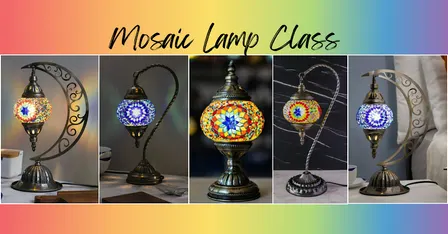 Mosaic lamp class at The Vineyard at Hershey