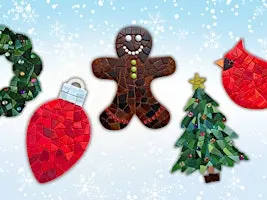 Christmas glass mosaic class- at The Vineyard at Hershey