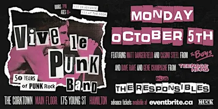 'Vive Le Punk Band'  Gene Champagne Rec Release feat.The Boys/Teenage Head