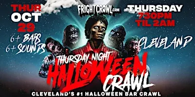 The Fright Crawl | Cleveland Halloween Bar Crawl 2026 | Thurs, October 29