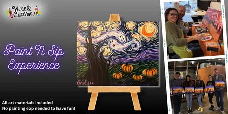 Cape Coral Canvas and Wine Party - Spooky Starry Night
