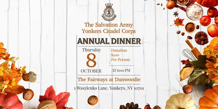 Yonkers Citadel Corps Annual Dinner 2026