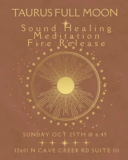 Full Moon Sound Healing, Meditation + Fire Release